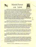 Match Power with Love