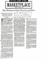 Tiny Businesses Open Near Ground Zero