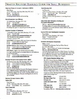 Disaster Recovery Resource Guide for Small Businesses [2 of 4]