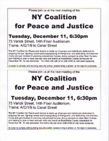 NYC Coalition for Peace and Justice
