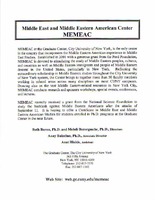 Middle East and Middle Eastern American Center (MEMEAC)
