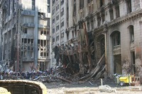 09-21-01_Base_of_90_West_St_with_Bucket_Brigade.JPG