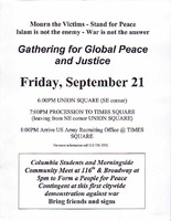 Gathering for Global Peace and Justice