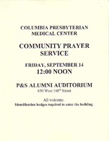 Community Prayer Service