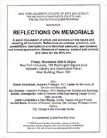 Reflections on Memorials