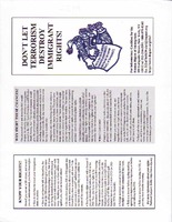 Don't Let Terrorism Destroy Immigrant Rights [1 of 2]