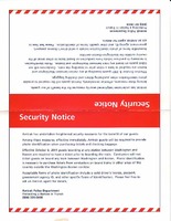 Security Notice