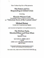 New Yorkers Say No To War presents...