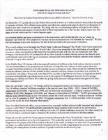 Towards War or Towards Peace? How do we stop terrorism and war? [1 of 2]