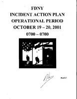Incident Action Plan: 10/19/01 - 10/20/01